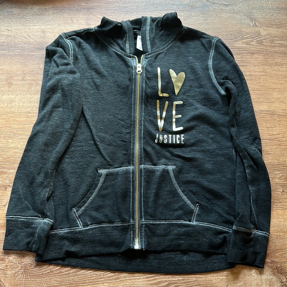 Girls Justice Hoodie. Size 8.